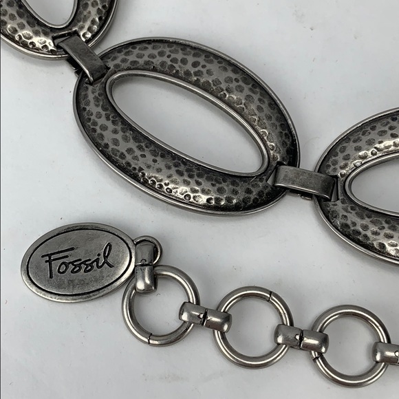 Fossil Silver Metal Belt - Picture 3 of 8